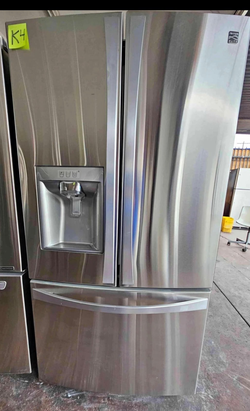 Kenmore 3-Door Fridge with IceMaker, Stainless Steel
