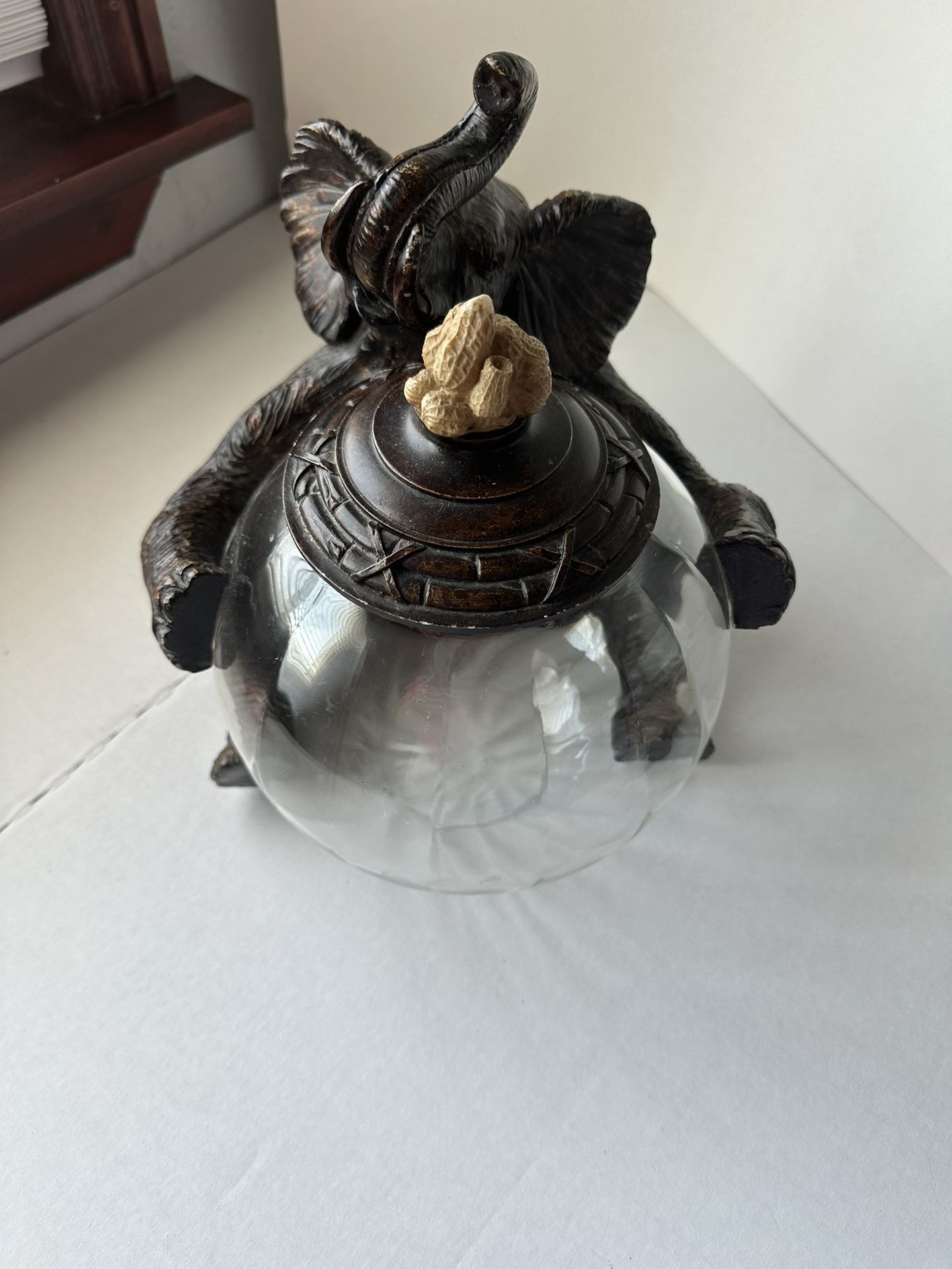 Elk Lighting Elephant Glass Storage Jar