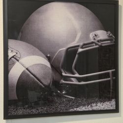 Football wall art pitcher 22 X 22