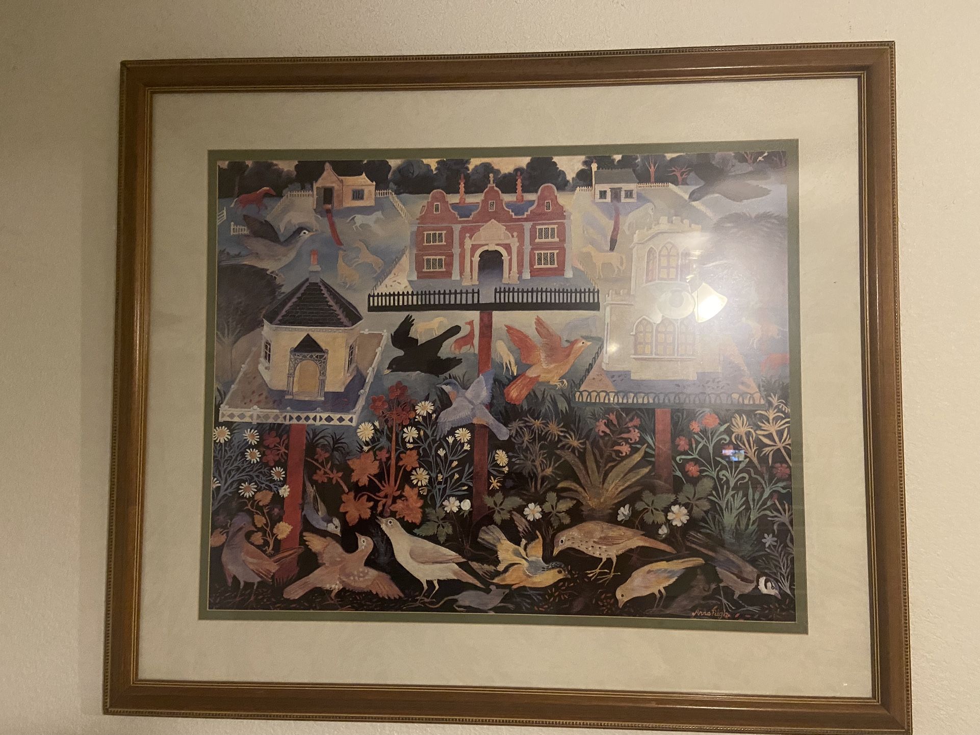 Anna Pugh Signed Print Art Framed Picture