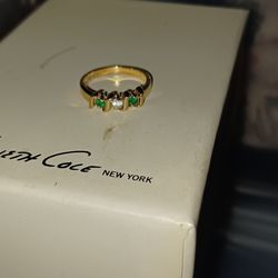 Birthstone Ring Real Gold