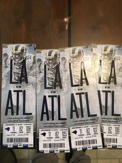 4 Rams tickets. $50 each