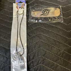 Naruto Head Piece And Necklace