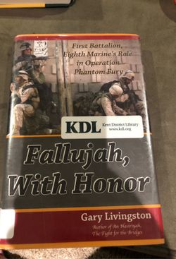 Fallujah, with Honor by Gary Livingston vg condition