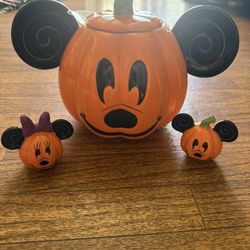 Mickey Mouse Pumpkin Halloween Canister 