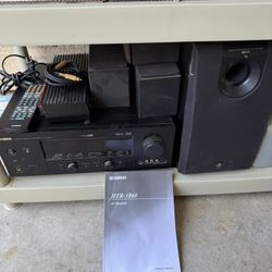 Yamaha AV Receiver With Speakers And Subwoofer 