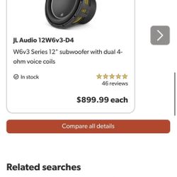 jl audio 12W6v3-D4