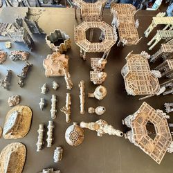 Warhammer 40K Terrain - Sector Mechanicus Terrain Lot - lots of pieces