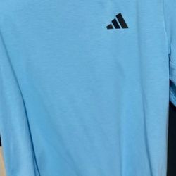 New Mens Adidas shirt  Baby Blue Color size Med