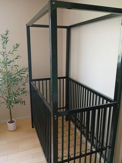 Baby canopy crib freshly powder coated