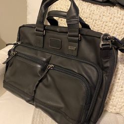 Leather Tumi Briefcase Bag