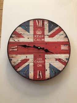 Wall Clock Vintage Style Britain UK