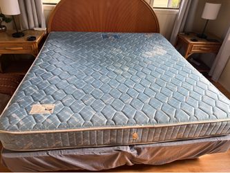 Free King size mattress, two single boxsprings and frame