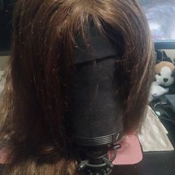 26 Inch Front Lace Wig In Chocolate Brown 100% Human Hair