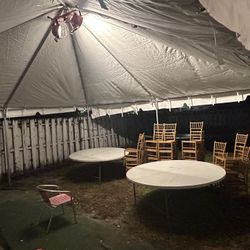 20x20 Tent,tables And Chais
