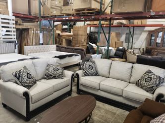 New ashley furniture 2pc set sofa and loveseat tax included