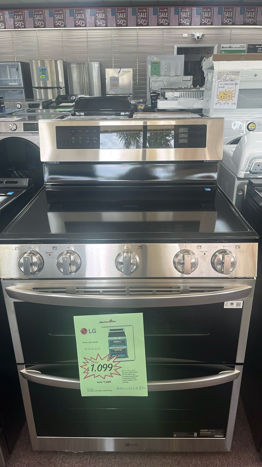 Stove Double Oven New Open Box Scratch And Dents