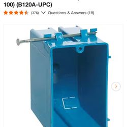 Electrical PVC 1-Gang 20 cu. in. New Work Electrical Outlet Box (Case of 100) (B120A-UPC)