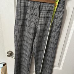 Plaid Pants, Zip Front, Belt Loops