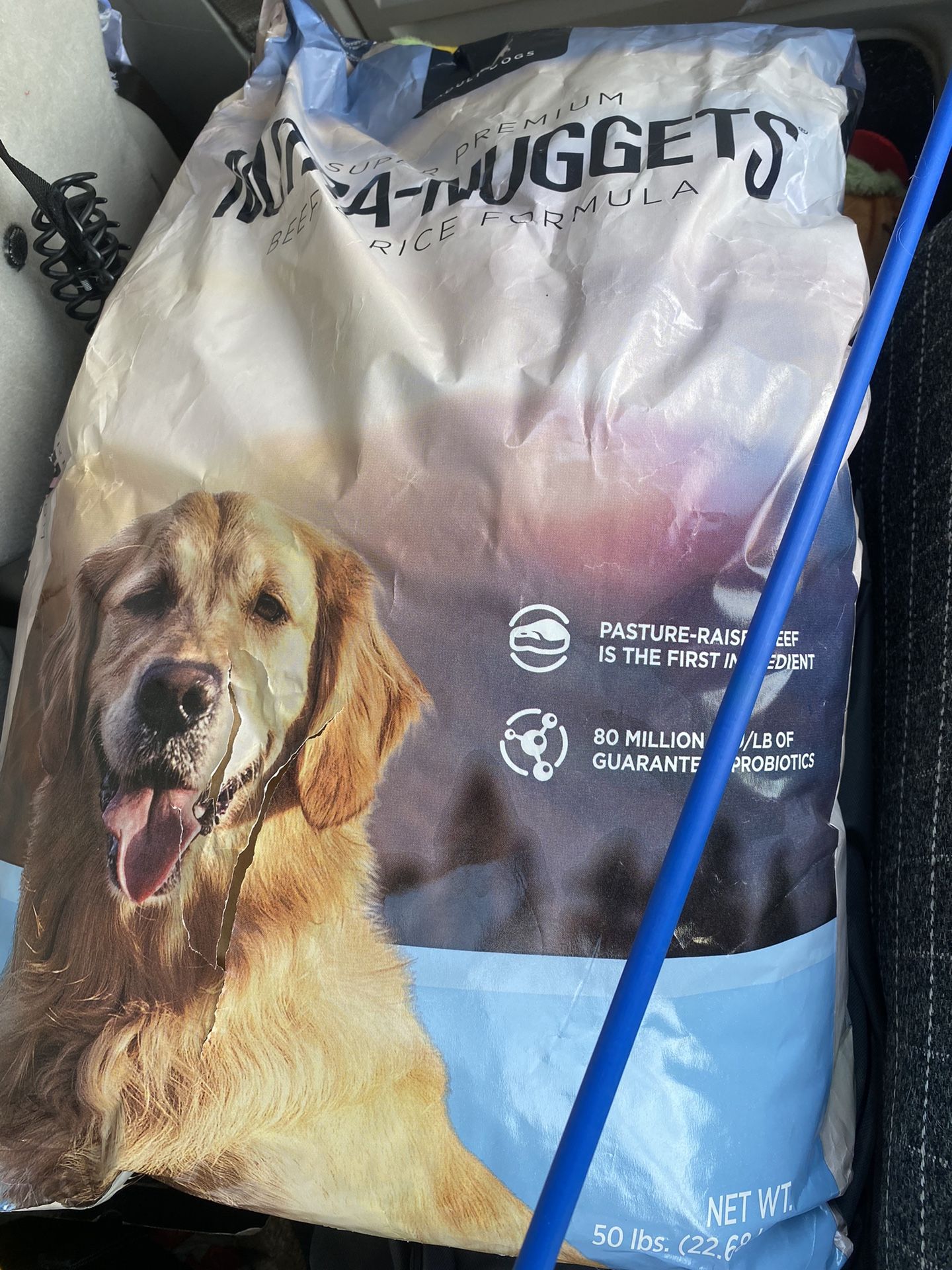 Super premium nutra nuggets beef shop and rice