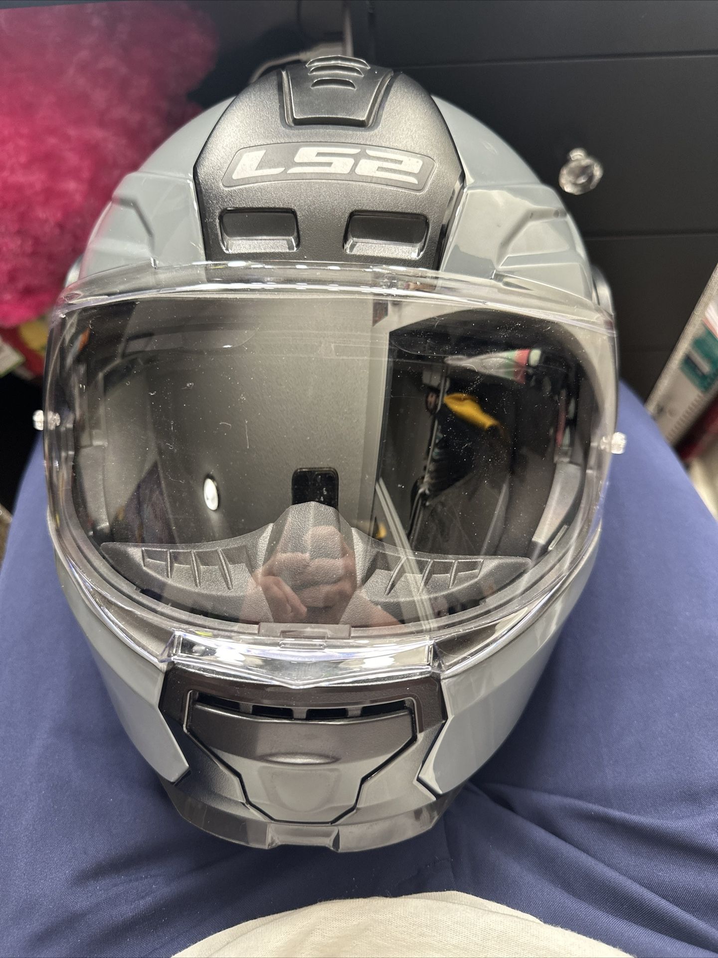 XXL LS2 Helmet With U Clear Bluetooth Speakers