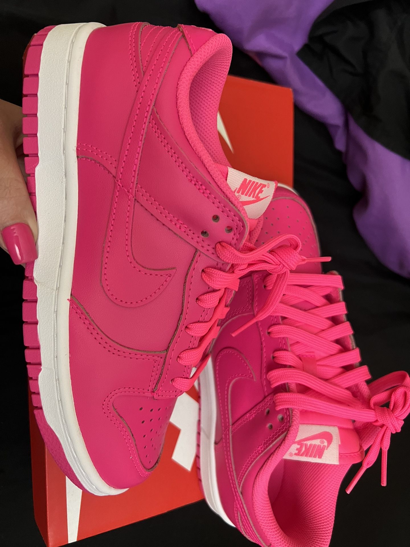 Brand new hot pink dunks