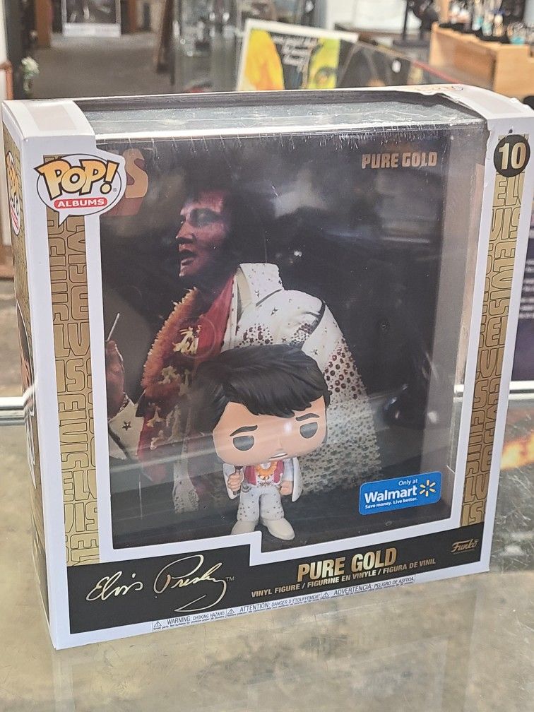 Funko Pop! Albums: Pure Gold Elvis Presley Figure #10 Exclusive Limited