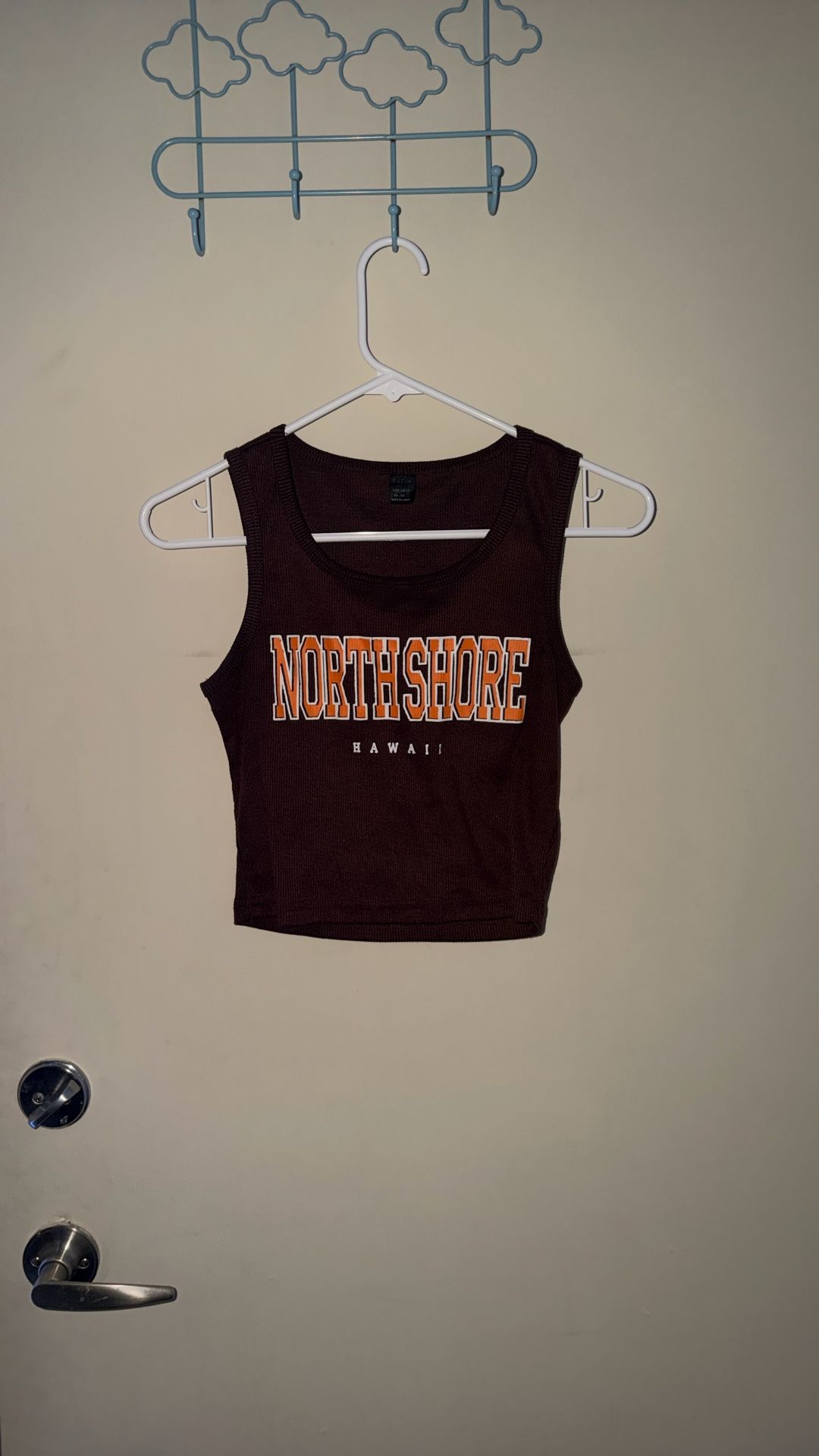 brown fitted crop top