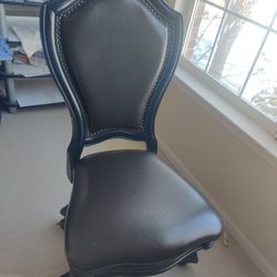 Elegant Black Swivel Rocking Office Chair