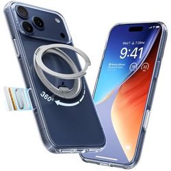 TORRAS Q3 Spin For IPhone 17 Pro Case, Patented 360 Magnetic Stand, Fit For MagSafe, Built-In Ring Holder Kickstand, Military Grade Protective Phone C