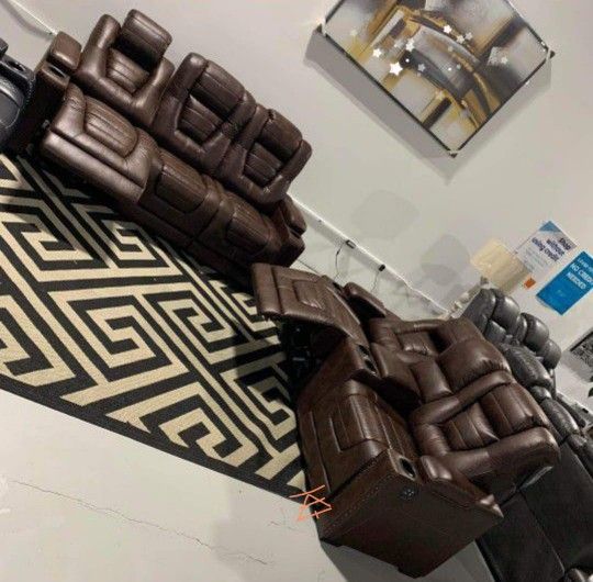 Backtrack Power Reclining Sofa and Loveseat