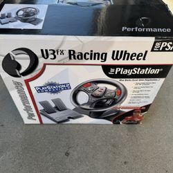  Brand new never been used Racing wheel for PlayStation 2