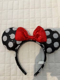 Minnie Mouse Sequin Ears Headband