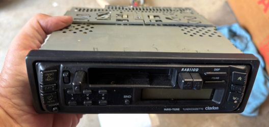 Clarion car cassette deck.