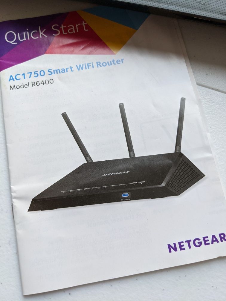Netgear AC1750 R6400-100NAS 1300 Mbps 4-Port Gigabit Wireless AC Router
