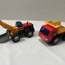 Set Of 2 POLISTIL Excavator & Dump Truck Children's Toy Construction Vehicle