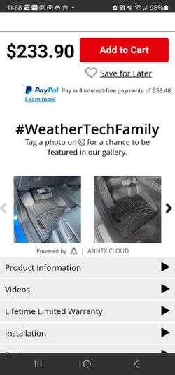 Weather Tech Floor Mats And Carhartt Seat Covers