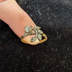 Real 14k Gold Diamond Ring