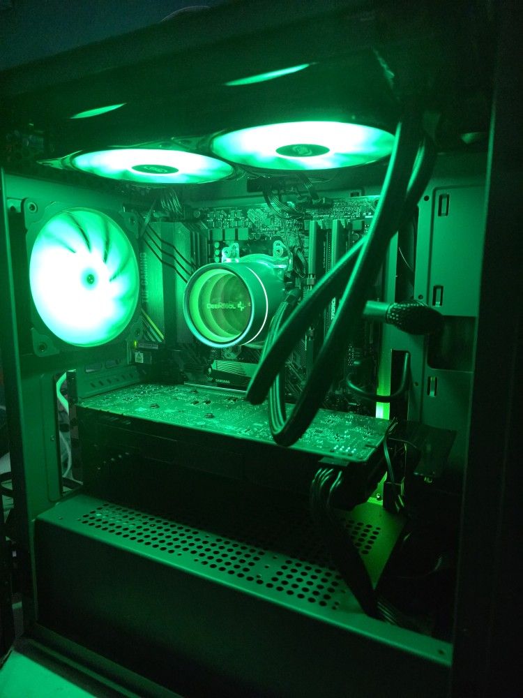 Army Green Ryzen 5 5500 GTX 1080 8GB16GB Ram1TB Storage