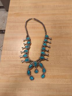 Kingman turquoise squash blossom