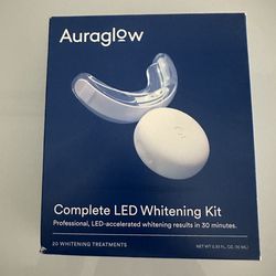 NEW & SEALED Auraglow Complete LED Teeth Whitening Kit