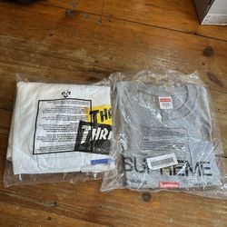 Supreme Tee Shirts Brand New! Size Medium! 