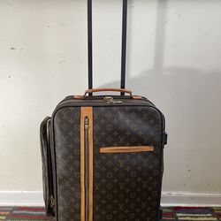 Vintage Louis Vuitton Monogram Canvas Trolley Rolling suitcase-SP2014-Made in France