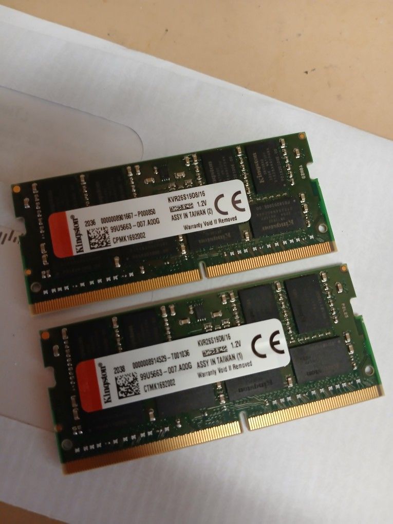 Kingston 32GB DDR4 SODIMM 2666MHz