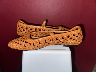 Woven Leather Ballet Flats