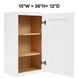 New Wall Cabinet Shaker Style 15"/12"/36"