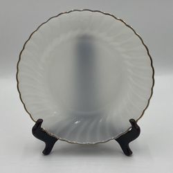 Fire King by Anchor Hocking Swirl Golden Shell Lustre Dinner Plate