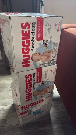 Huggies wipes 384 count box