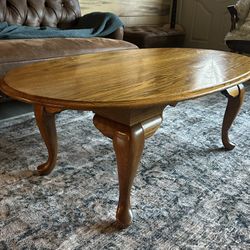 Oval Oak Coffee Table