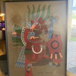 Beautiful Aztec Handwoven Portrait